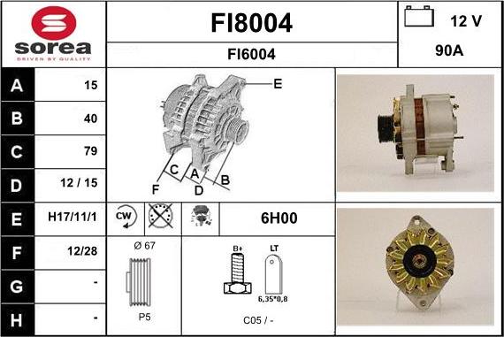 SNRA FI8004 - Генератор mashina-shop.ru