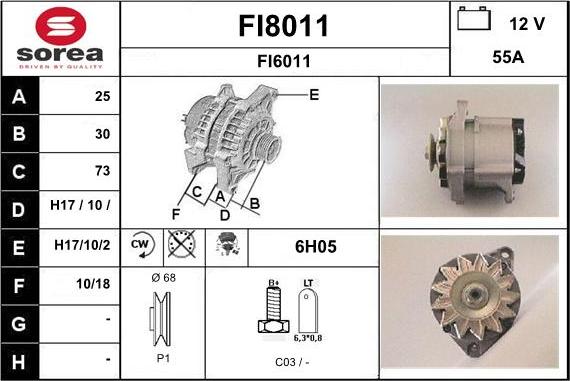 SNRA FI8011 - Генератор mashina-shop.ru