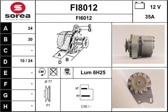 SNRA FI8012 - Генератор mashina-shop.ru