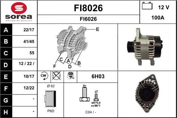 SNRA FI8026 - Генератор mashina-shop.ru