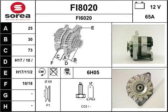 SNRA FI8020 - Генератор mashina-shop.ru