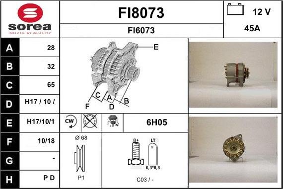 SNRA FI8073 - Генератор mashina-shop.ru