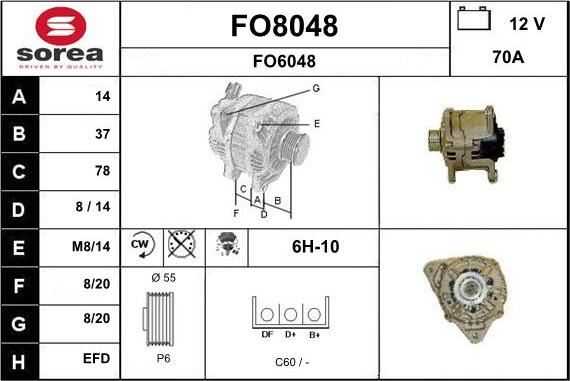 SNRA FO8048 - Генератор mashina-shop.ru