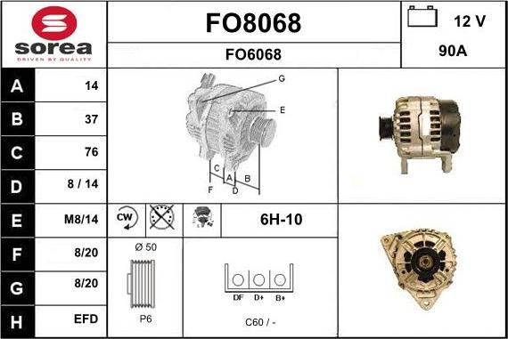 SNRA FO8068 - Генератор mashina-shop.ru