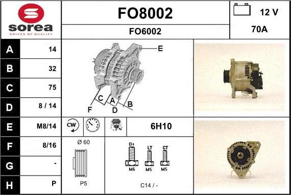 SNRA FO8002 - Генератор mashina-shop.ru