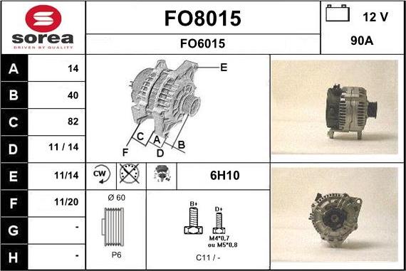 SNRA FO8015 - Генератор mashina-shop.ru