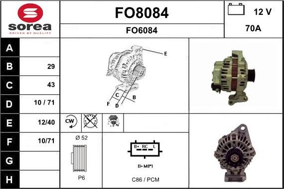 SNRA FO8084 - Генератор mashina-shop.ru