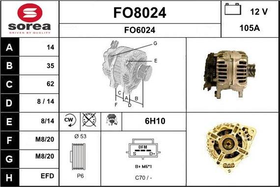 SNRA FO8024 - Генератор mashina-shop.ru