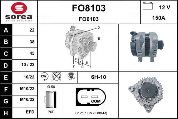 SNRA FO8103 - Генератор mashina-shop.ru