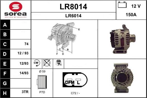 SNRA LR8014 - Генератор mashina-shop.ru