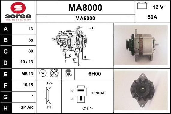 SNRA MA8000 - Генератор mashina-shop.ru