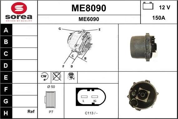 SNRA ME8090 - Генератор mashina-shop.ru