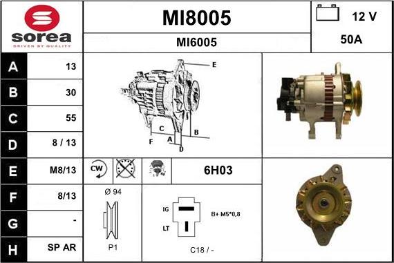 SNRA MI8005 - Генератор mashina-shop.ru