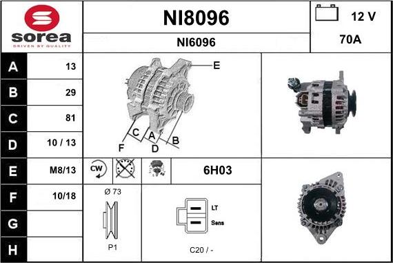 SNRA NI8096 - Генератор mashina-shop.ru