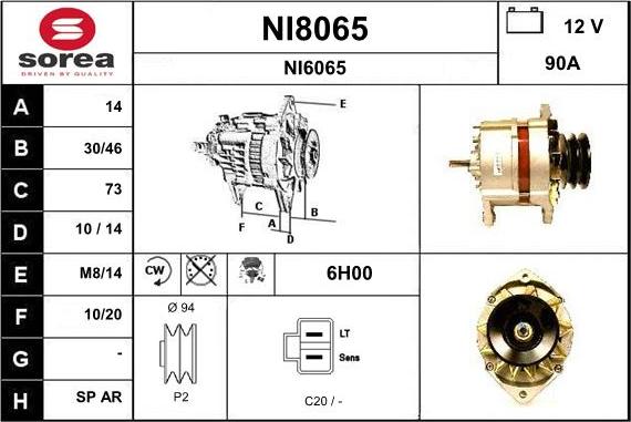 SNRA NI8065 - Генератор mashina-shop.ru