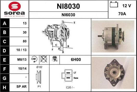 SNRA NI8030 - Генератор mashina-shop.ru