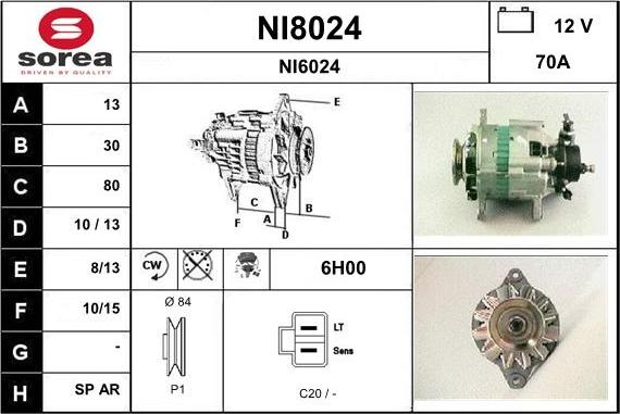 SNRA NI8024 - Генератор mashina-shop.ru