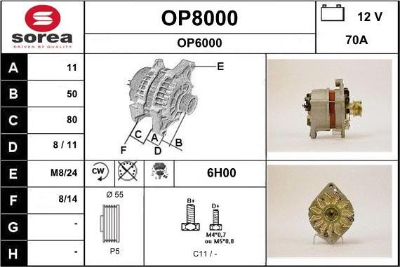 SNRA OP8000 - Генератор mashina-shop.ru