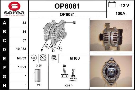 SNRA OP8081 - Генератор mashina-shop.ru