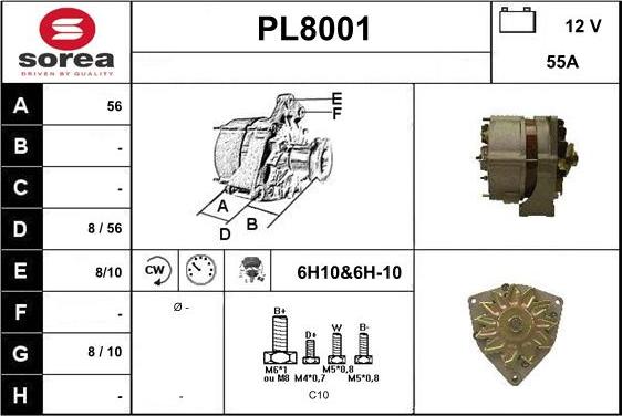 SNRA PL8001 - Генератор mashina-shop.ru