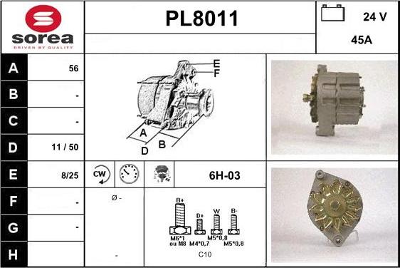 SNRA PL8011 - Генератор mashina-shop.ru