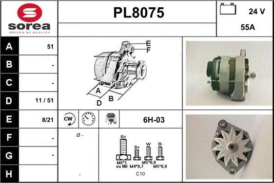 SNRA PL8075 - Генератор mashina-shop.ru