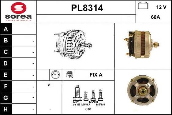 SNRA PL8314 - Генератор mashina-shop.ru