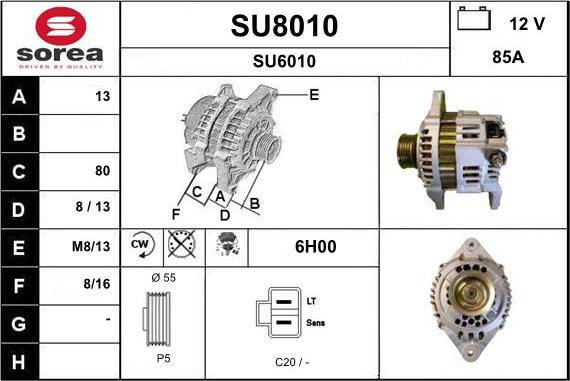 SNRA SU8010 - Генератор mashina-shop.ru