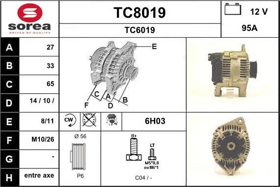 SNRA TC8019 - Генератор mashina-shop.ru