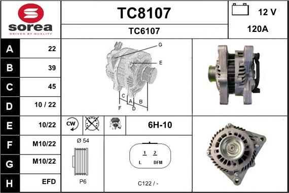 SNRA TC8107 - Генератор mashina-shop.ru