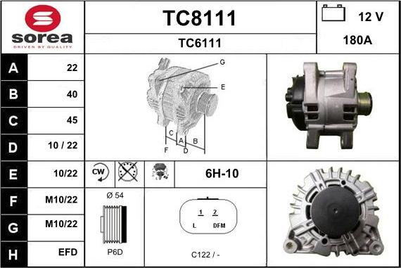 SNRA TC8111 - Генератор mashina-shop.ru