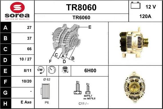 SNRA TR8060 - Генератор mashina-shop.ru