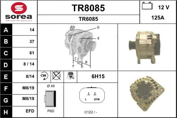 SNRA TR8085 - Генератор mashina-shop.ru