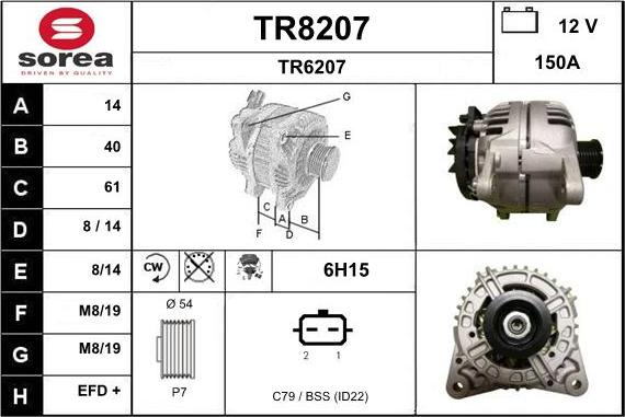 SNRA TR8207 - Генератор mashina-shop.ru