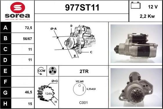 STARTCAR 977ST11 - Стартер mashina-shop.ru