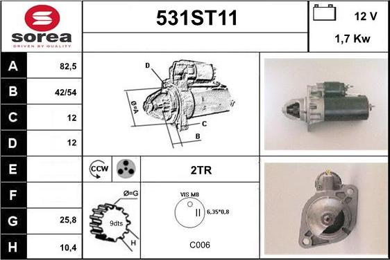 STARTCAR 531ST11 - Стартер mashina-shop.ru