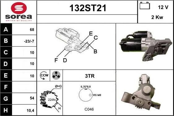 STARTCAR 132ST21 - Стартер mashina-shop.ru