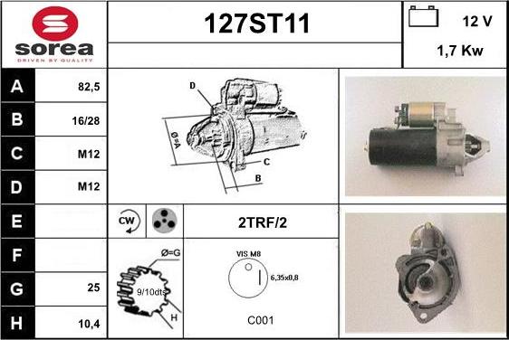 STARTCAR 127ST11 - Стартер mashina-shop.ru