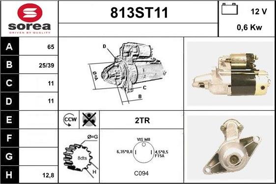 STARTCAR 813ST11 - Стартер mashina-shop.ru