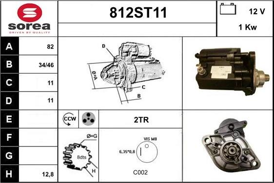 STARTCAR 812ST11 - Стартер mashina-shop.ru