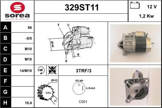 STARTCAR 329ST11 - Стартер mashina-shop.ru