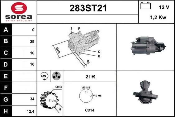 STARTCAR 283ST21 - Стартер mashina-shop.ru