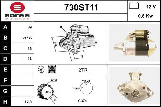 STARTCAR 730ST11 - Стартер mashina-shop.ru