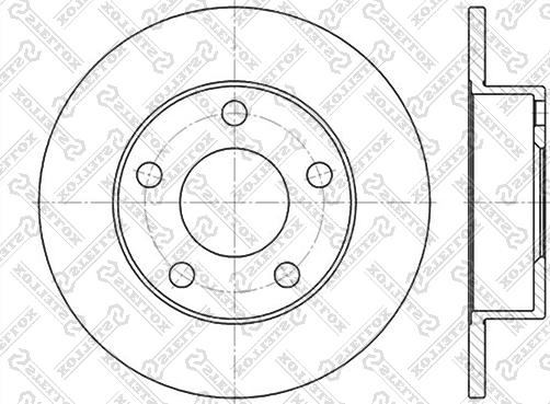 Stellox 6020-4763-SX - Тормозной диск mashina-shop.ru