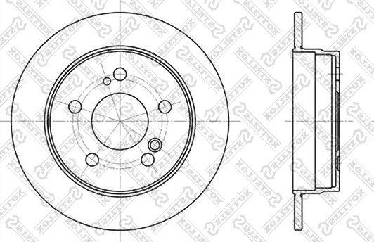 Stellox 6020-3307-SX - Тормозной диск mashina-shop.ru