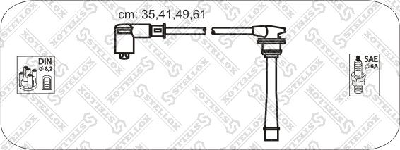 Stellox 10-38412-SX - Комплект проводов зажигания mashina-shop.ru