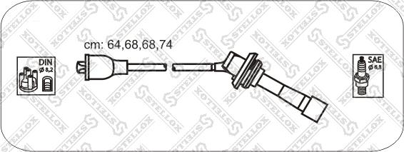 Stellox 10-38576-SX - Комплект проводов зажигания mashina-shop.ru