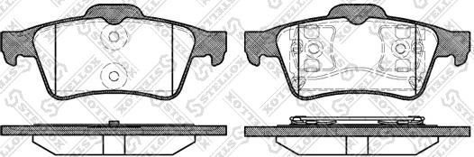 Stellox 853 000BL-SX - Тормозные колодки, дисковые, комплект mashina-shop.ru