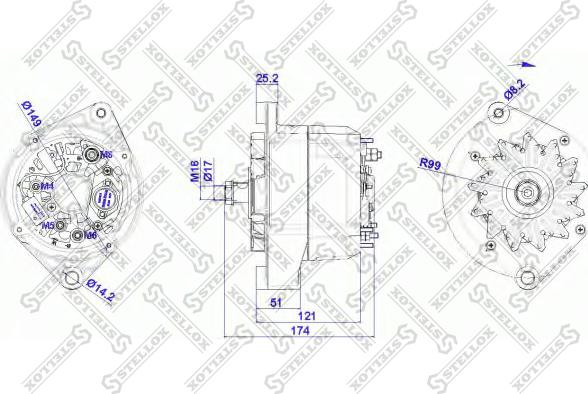 Stellox 88-02320-SX - Генератор mashina-shop.ru