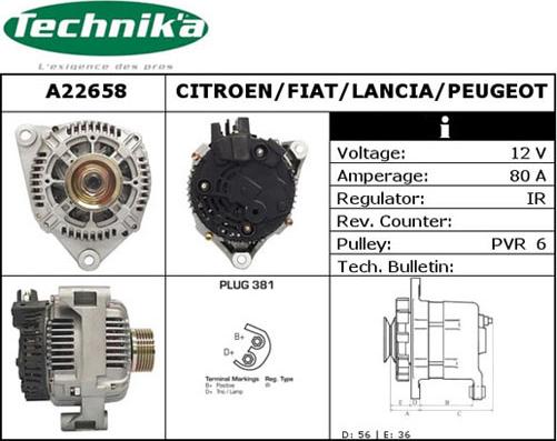 Technika A22658 - Генератор mashina-shop.ru